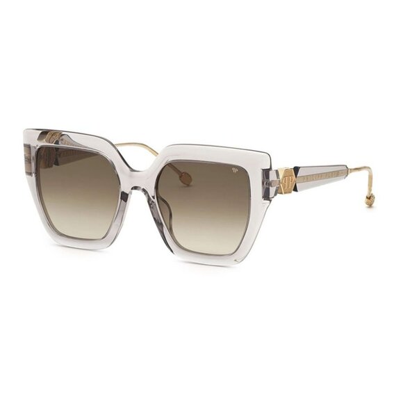 NWT SUNGLASSES PHILIPP PLEIN GREY BROWN